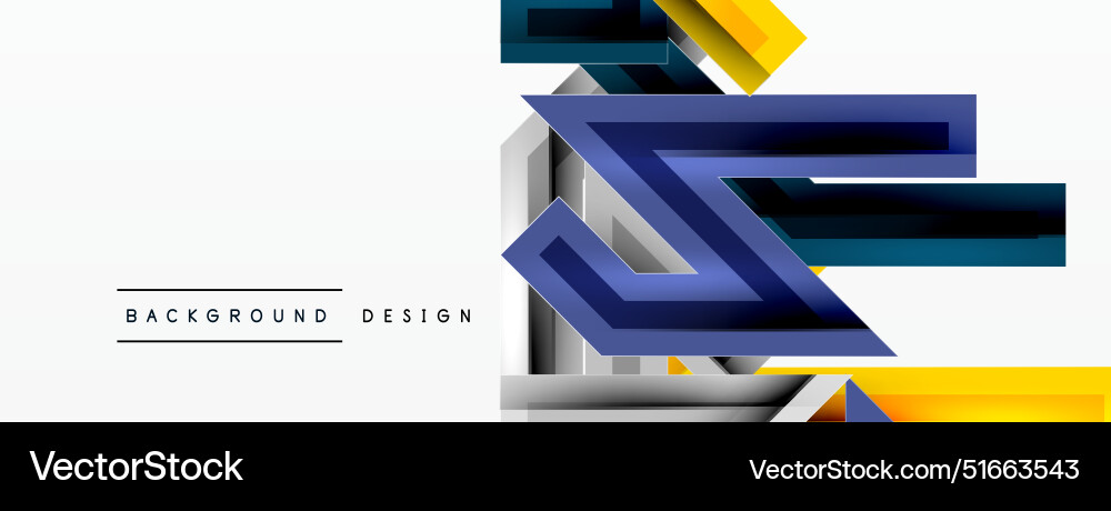 Line zig zag dynamic geometric abstract background Vector Image