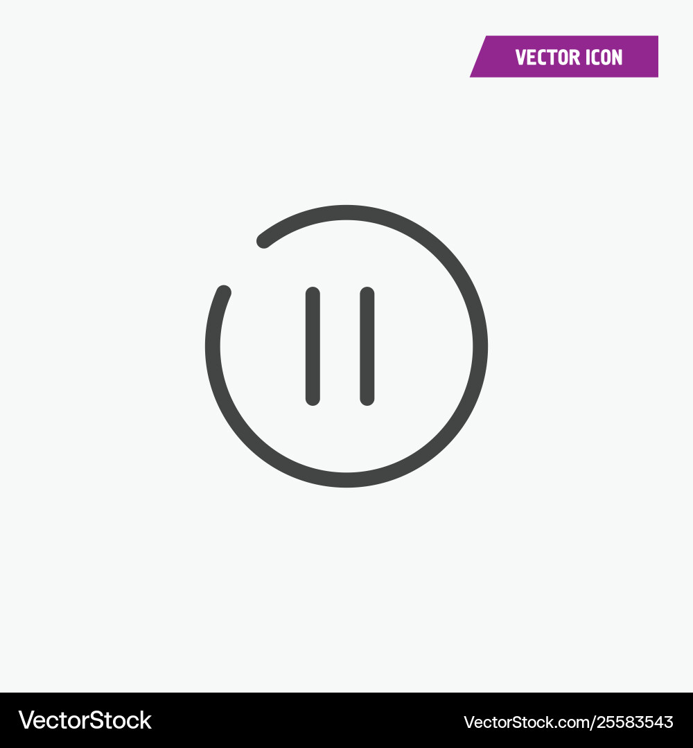 Media play icon inside loading circle Vector Image