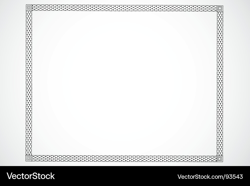 Ornate Scroll Frame vector image