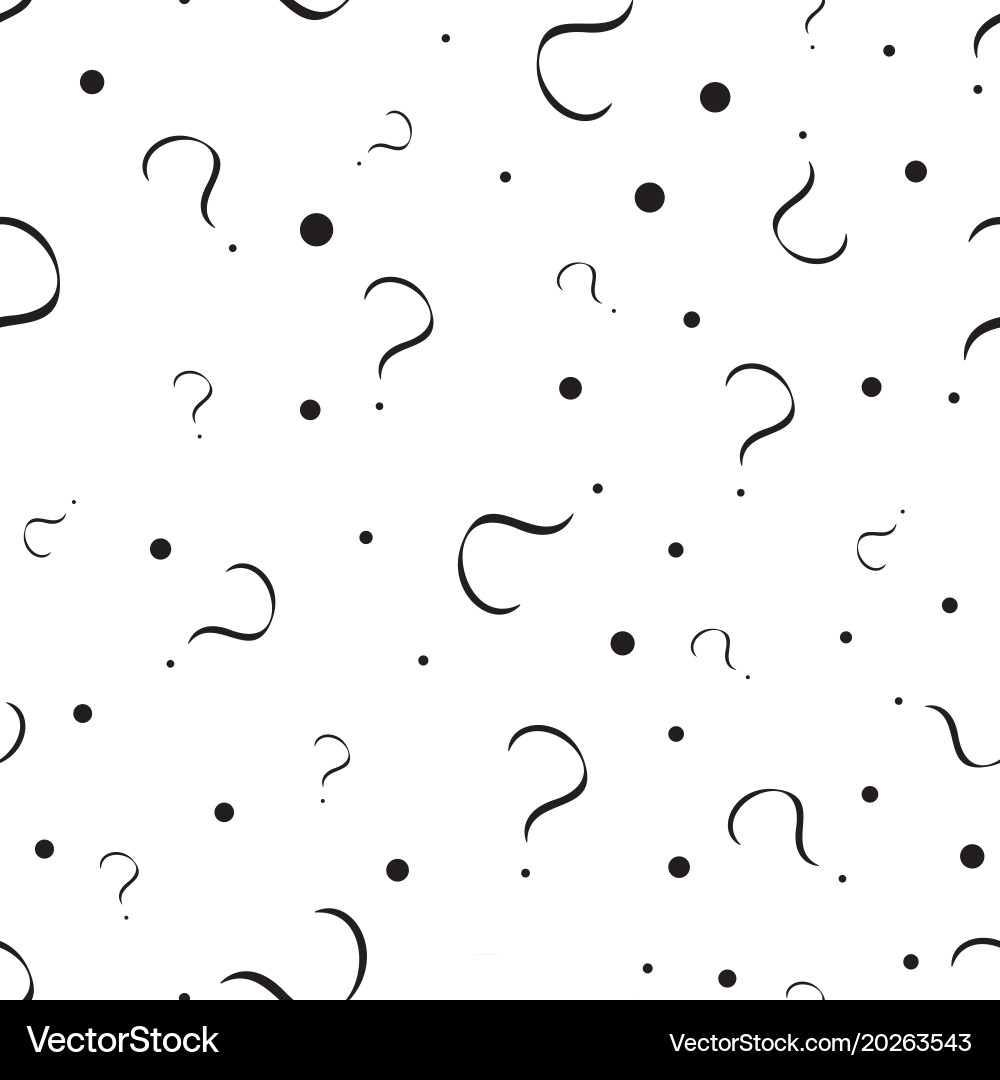 Question marks or interrogation pattern vector image