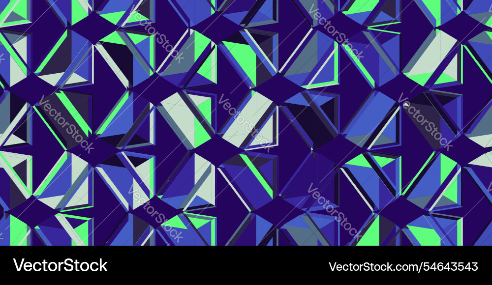Seamless geometric pattern with 3d effect Vector Image
