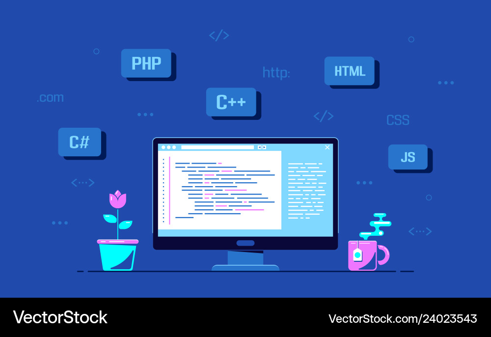 Software Development Concept vector image