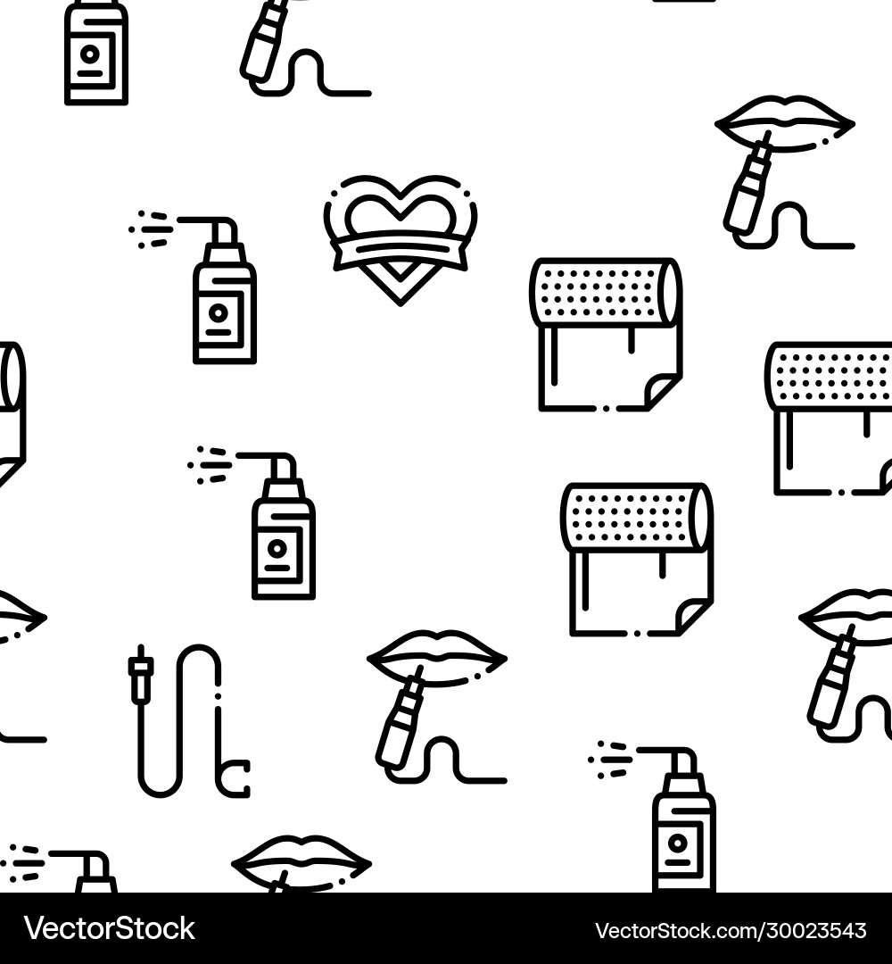 Tattoo studio tool seamless pattern Tattoo studio tool seamless pattern vector image