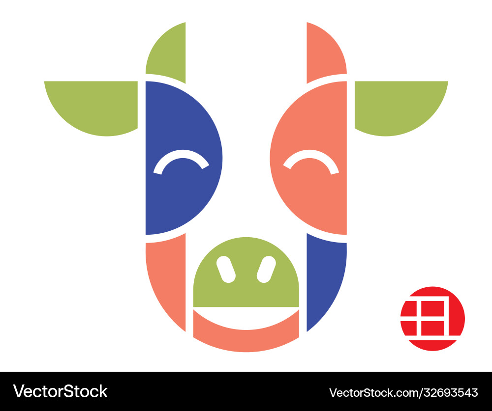 Year ox symbol and stamp Year ox symbol and stamp vector image