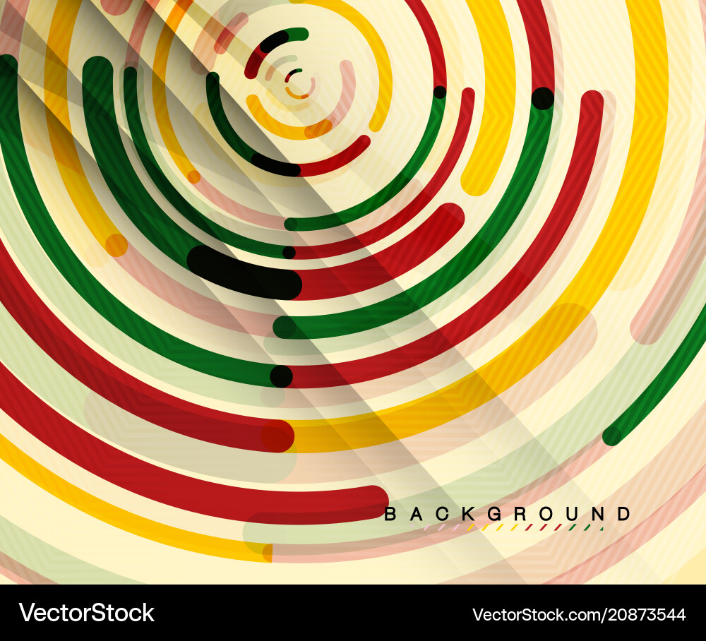 Abstract Circular Lines Background vector image