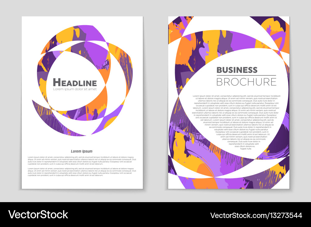 Abstract layout background set for art Vector Image