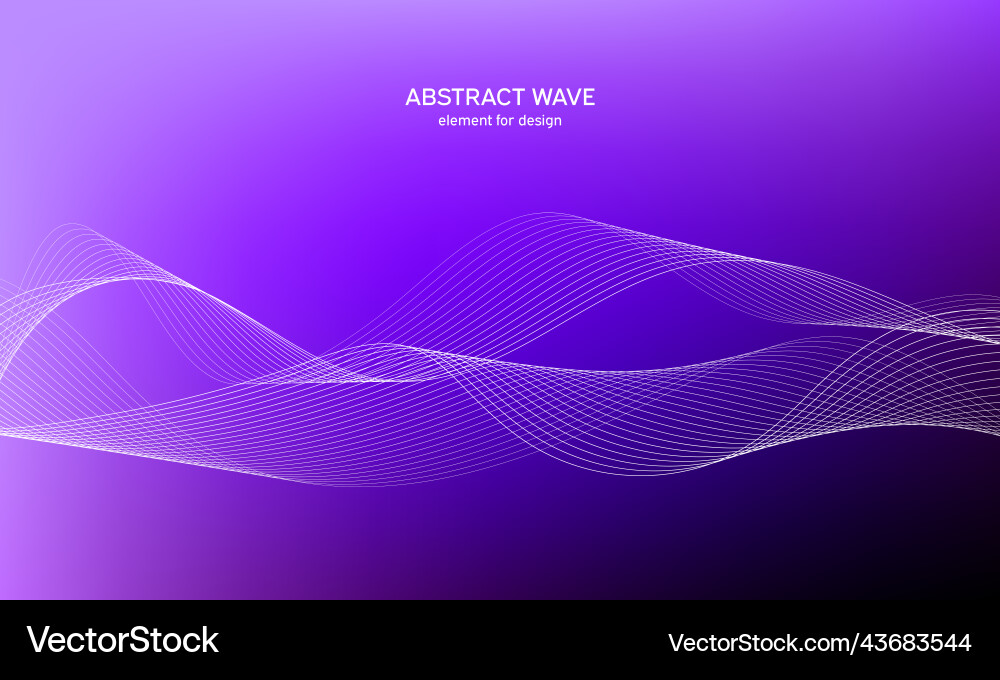 Abstract wave element for design digital Vector Image
