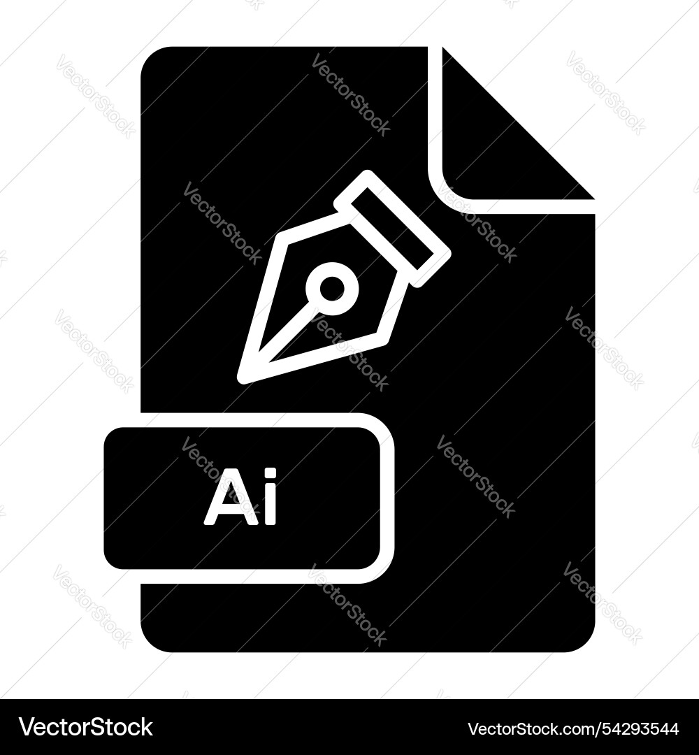 An amazing icon of ai file editable design Vector Image