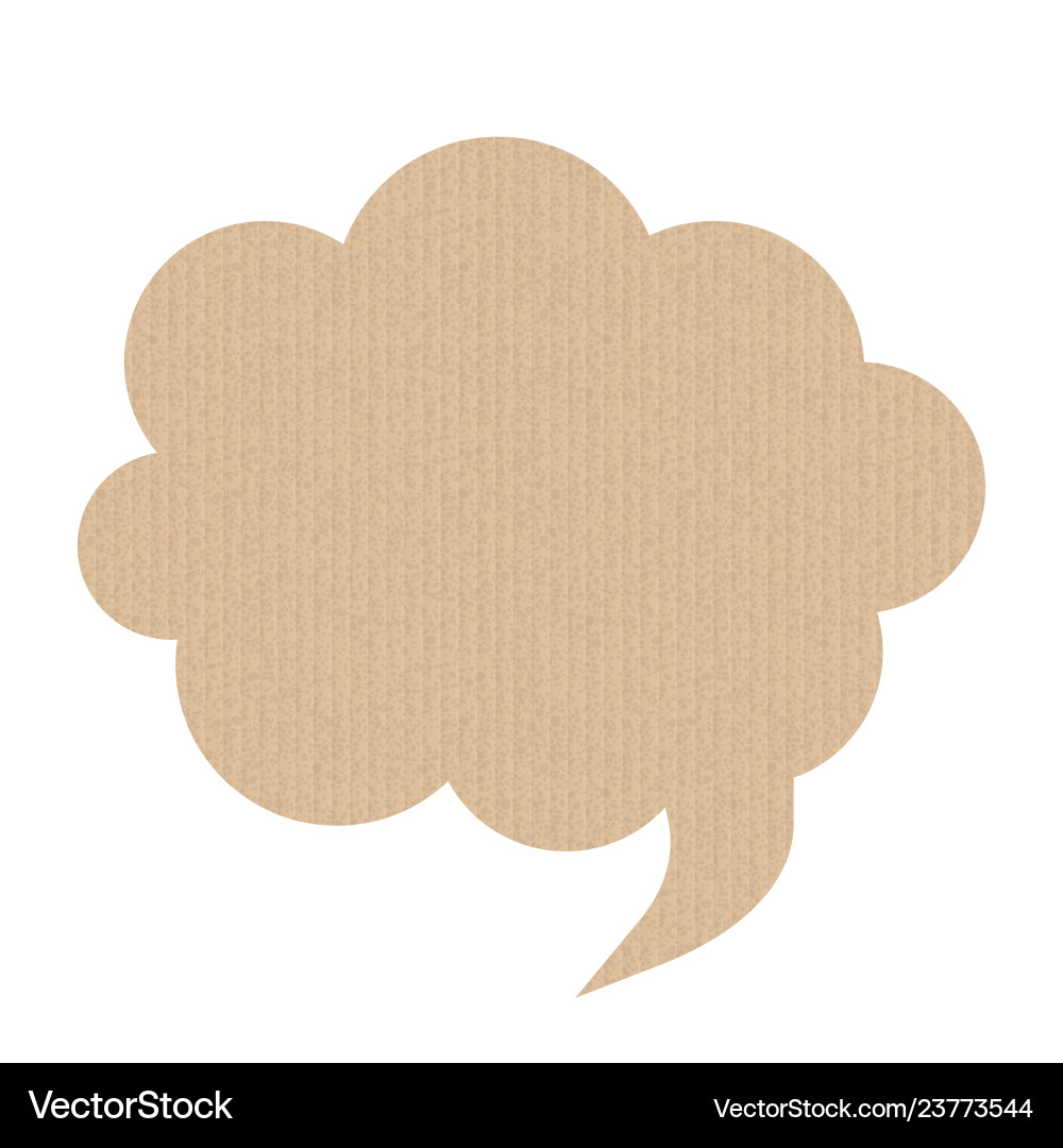 Bubble speech is in the shape of a cloud Bubble speech is in the shape of a cloud vector image
