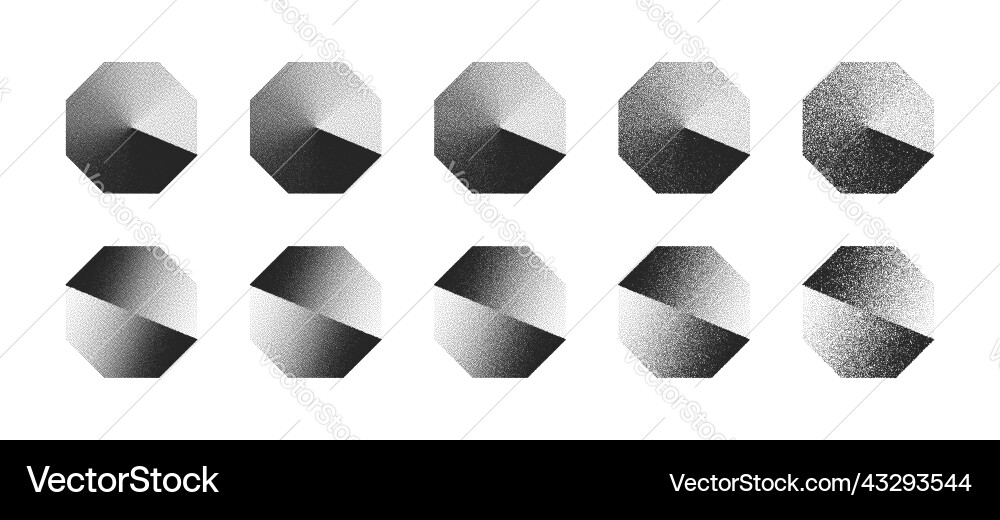 Clockwise gradient and shifted octagon abstract Clockwise gradient and shifted octagon abstract vector image