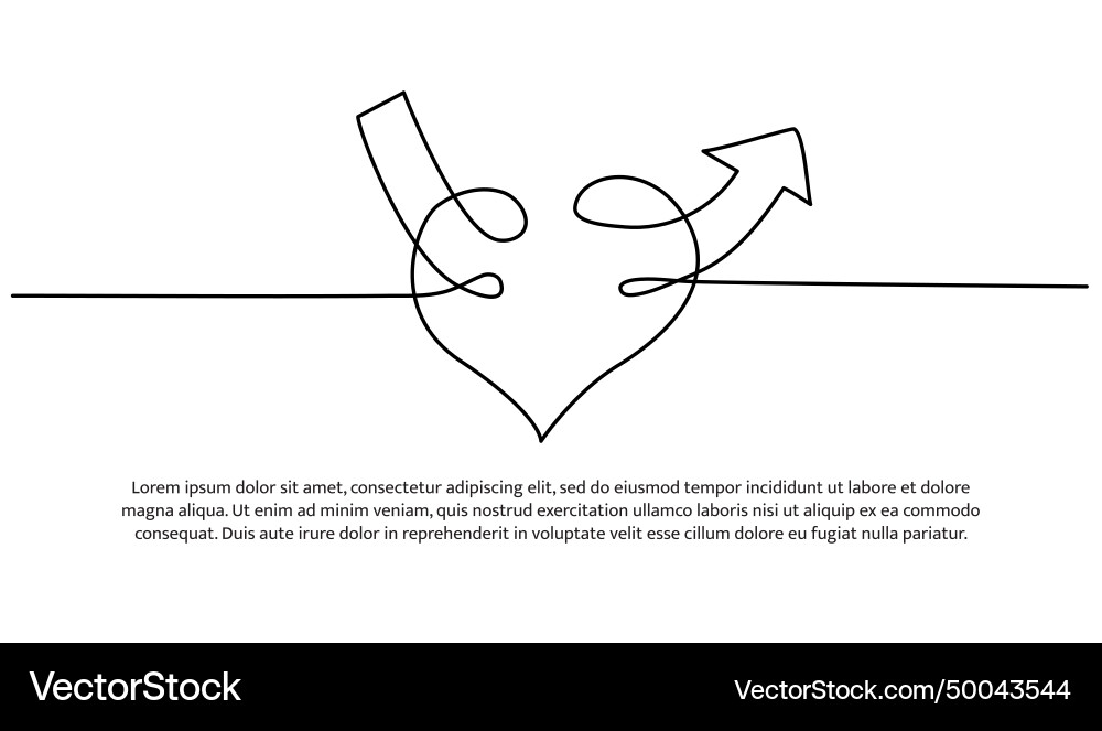 Continuous line design of arrows pointing up Continuous line design of arrows pointing up vector image