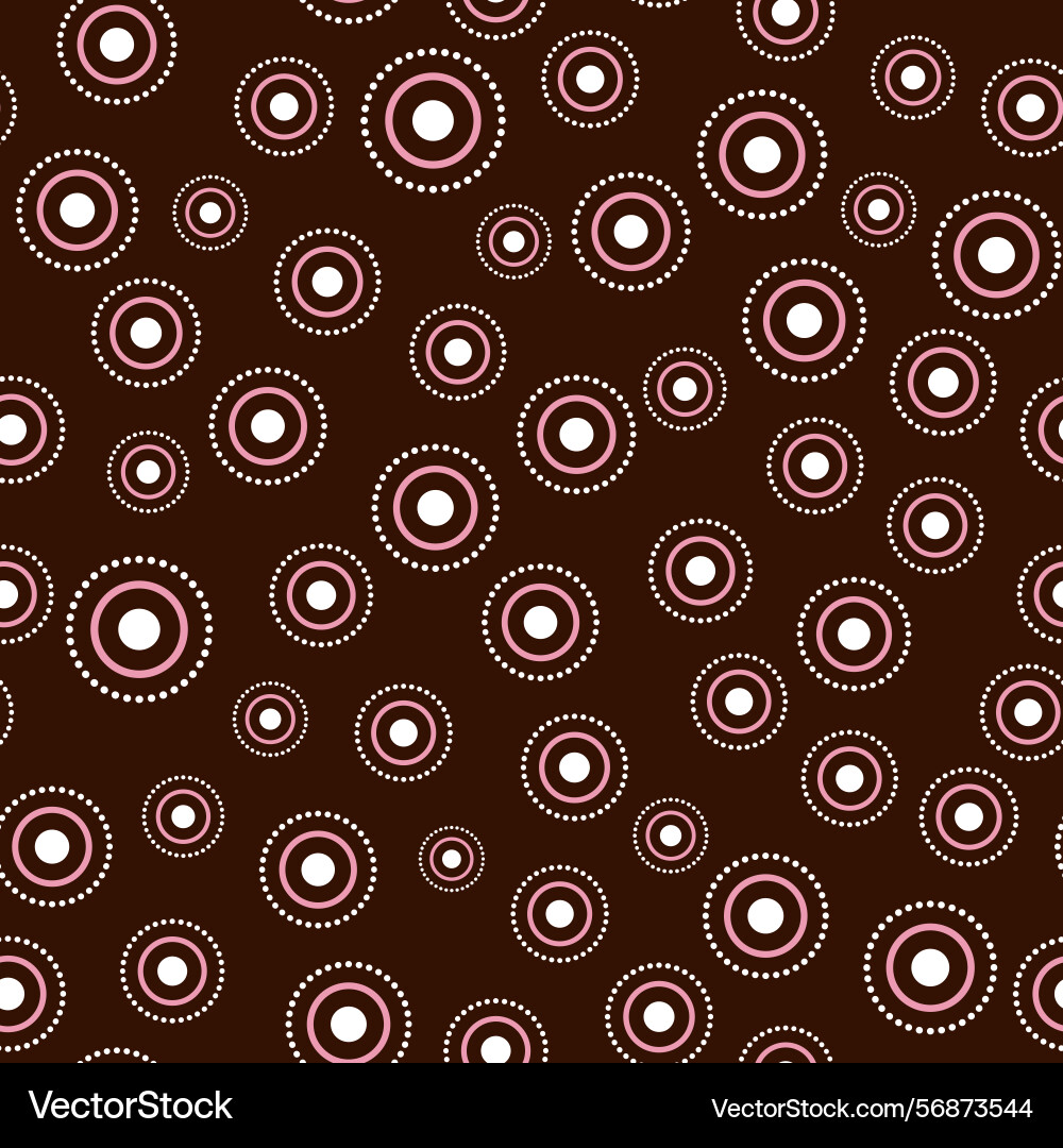 Cute seamless pattern with random round elements Cute seamless pattern with random round elements vector image