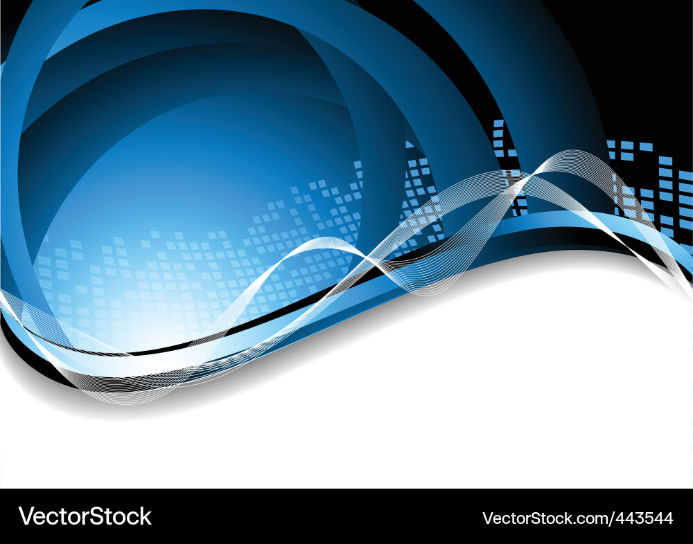 Dynamic Blue Abstract Background Vector Image