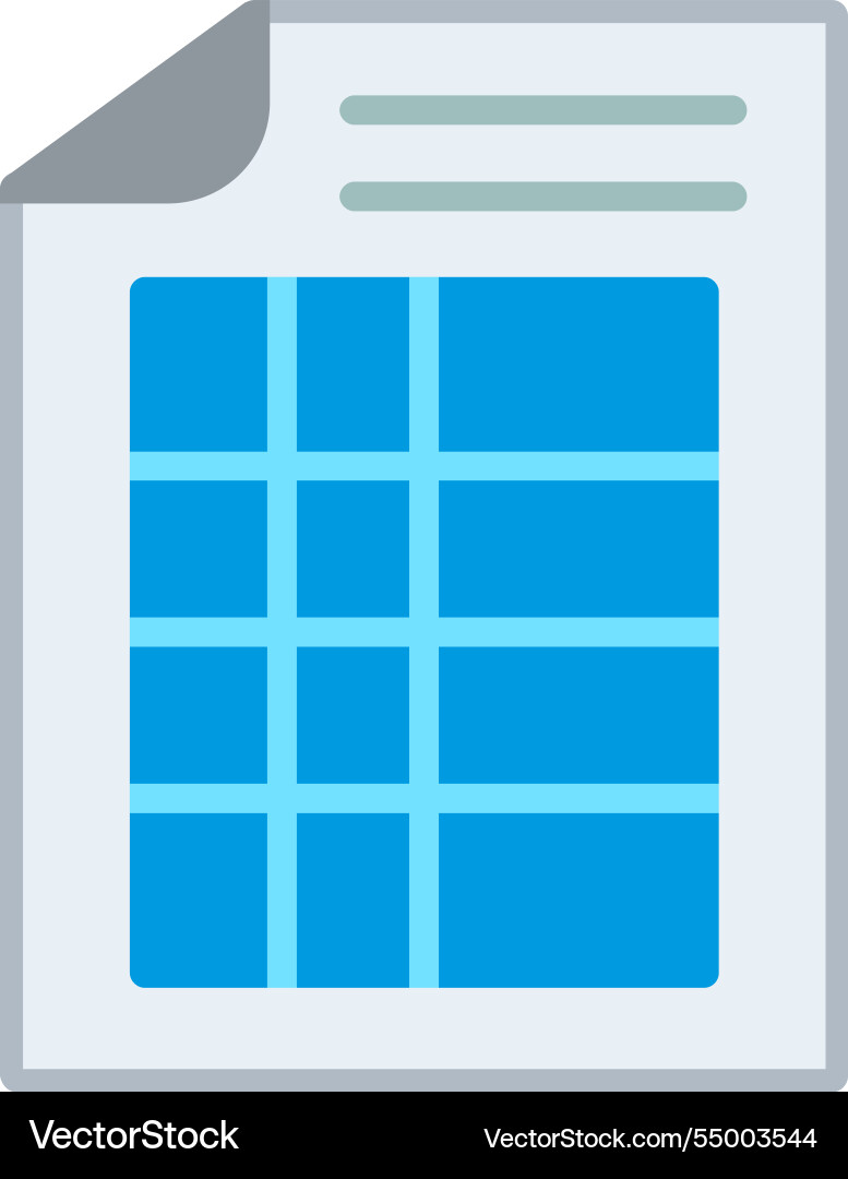 Excel flat icon design Vector Image