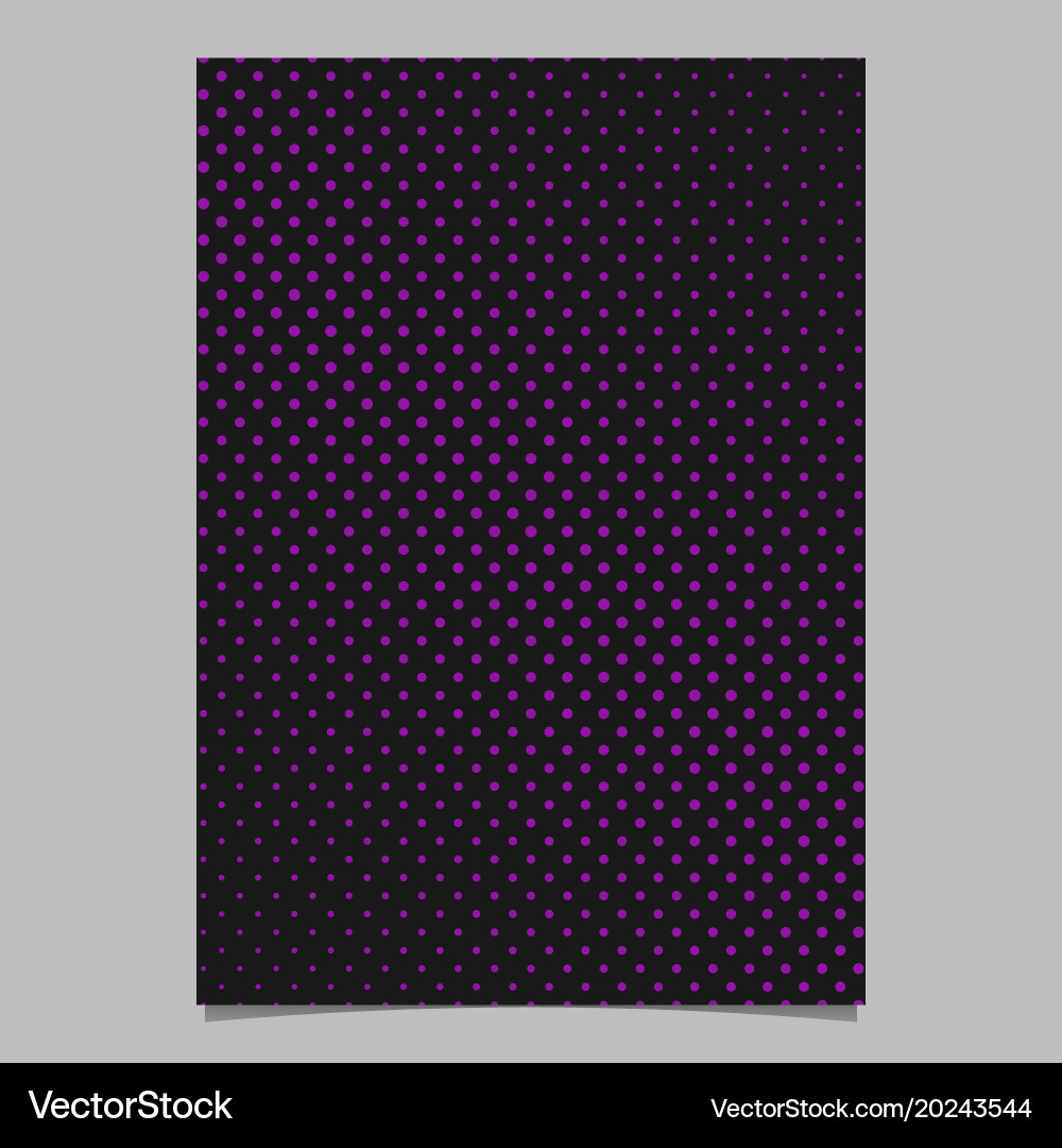 Halftone dot pattern page background template vector image