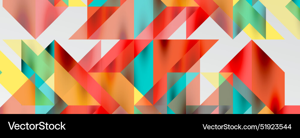 Tech minimal overlapping triangle shapes elements Vector Image