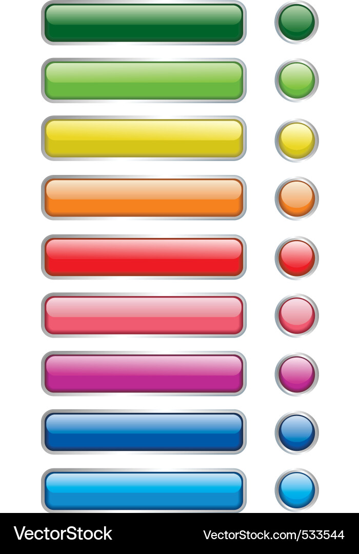 Web und print buttons vector image