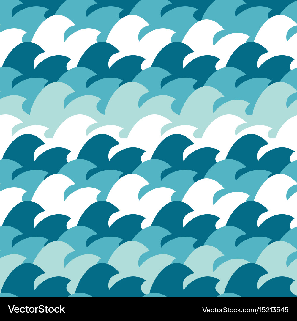 Abstract simple wave seamless pattern background vector image