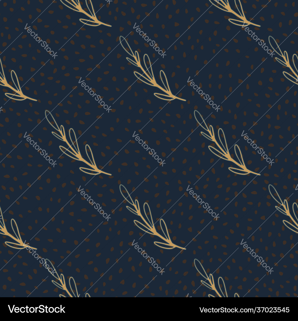Dark minimalistic seamless pattern with outline Dark minimalistic seamless pattern with outline vector image