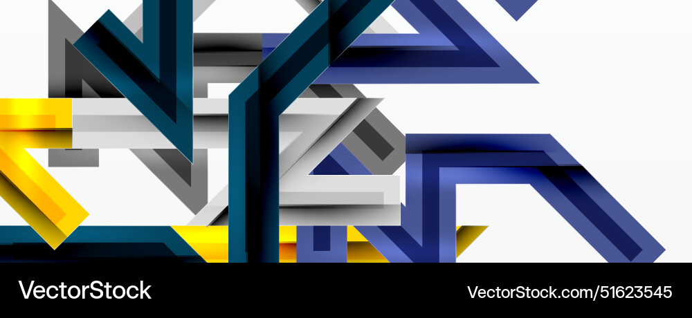 Line zig zag dynamic geometric abstract background vector image
