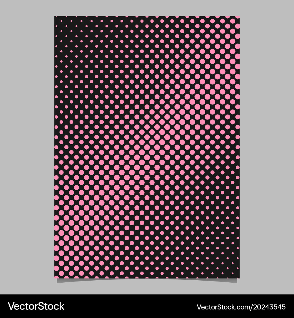 Retro abstract halftone circle pattern background vector image