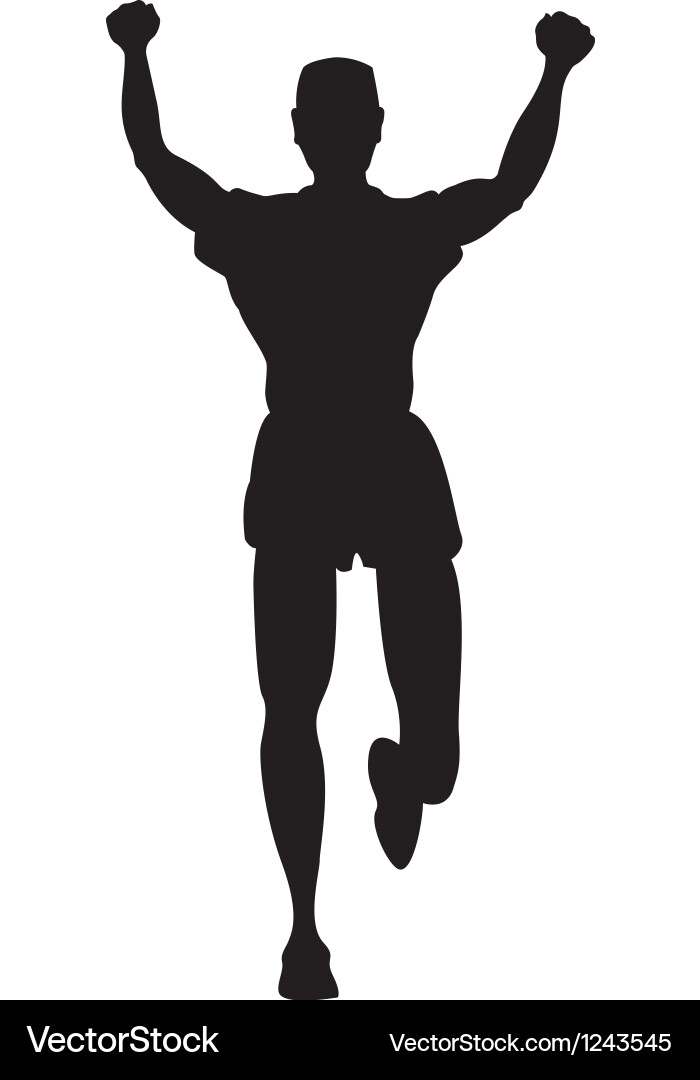 Running Figure Silhouette Vector Image