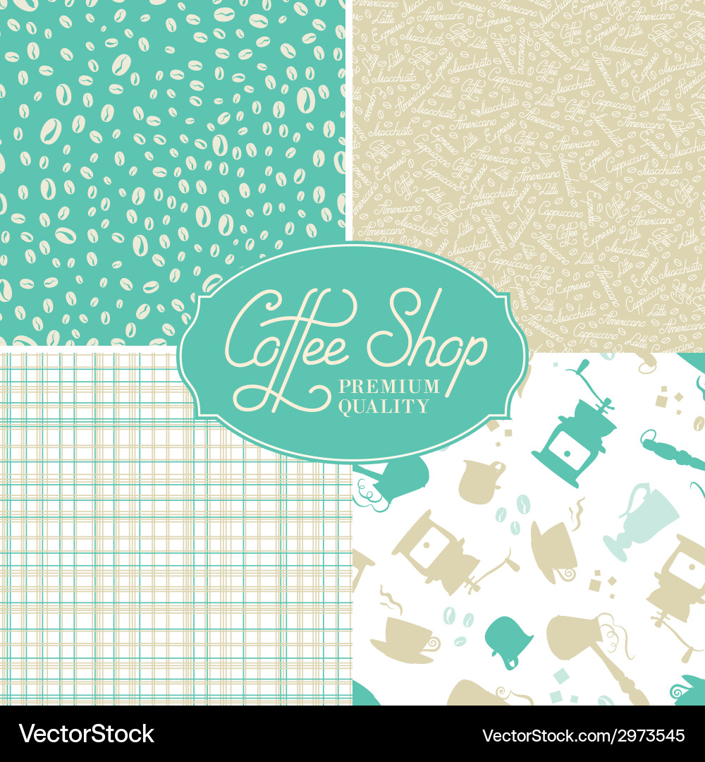 Seamless Pattern Tile Set vector image