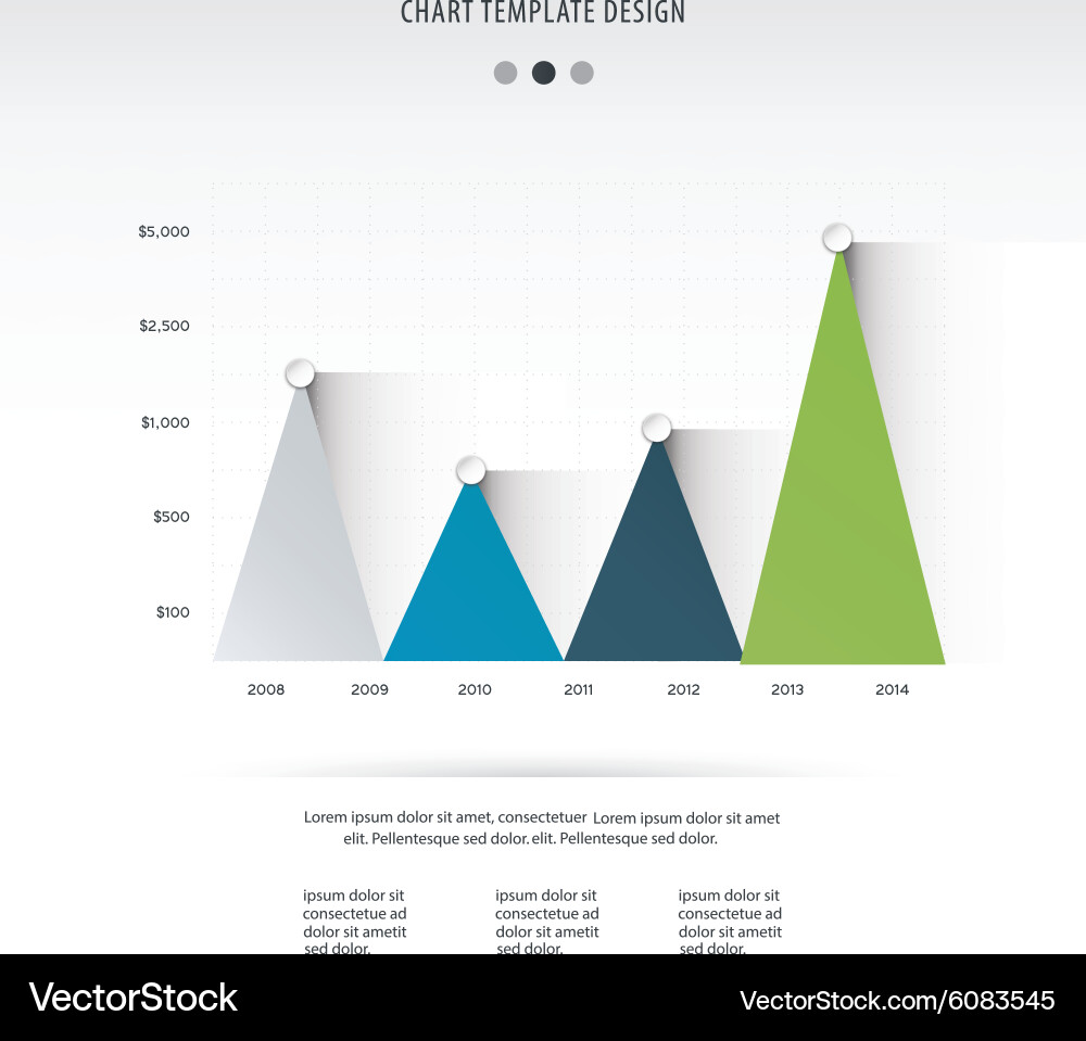 Timetable chart with three graphs Vector Image