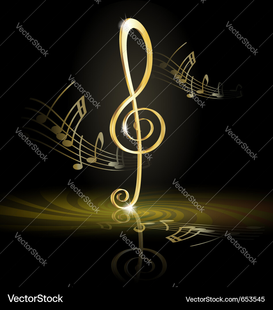 Treble Clef Music Symbol vector image