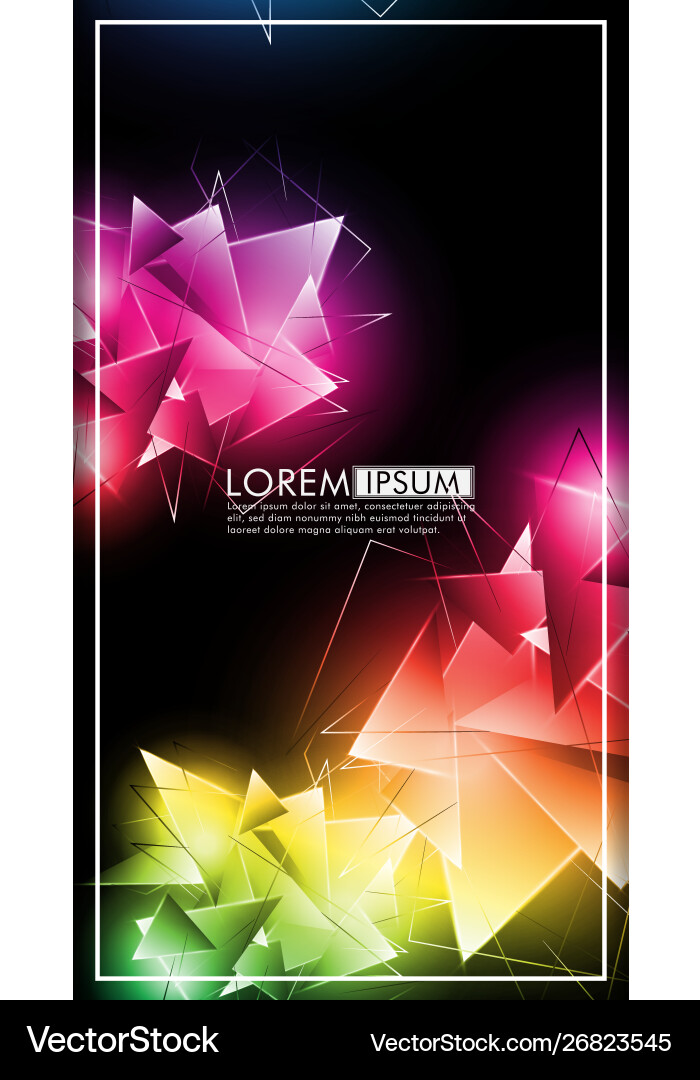 Vertical triangle background abstract composition Vertical triangle background abstract composition Vector Image