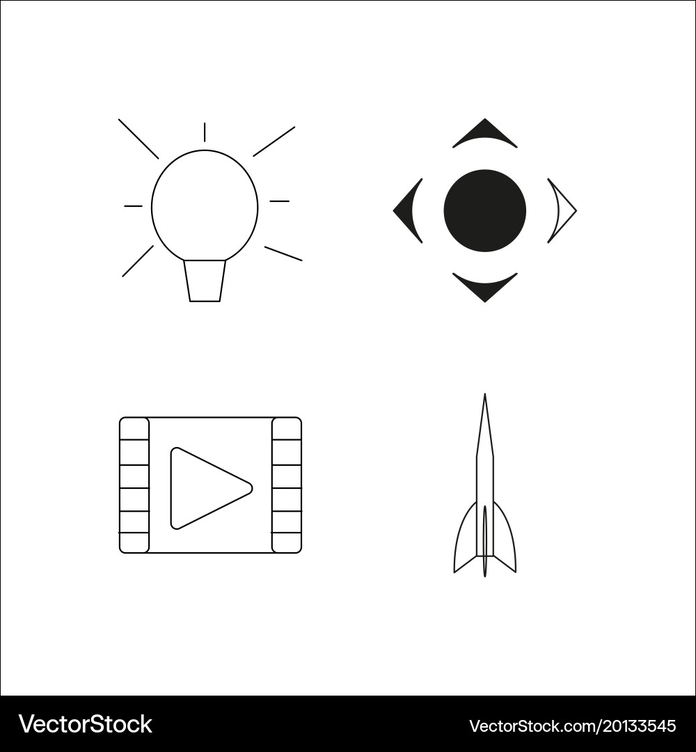 Web einfache lineare Icon setsimple Umriss Icons vektorbild