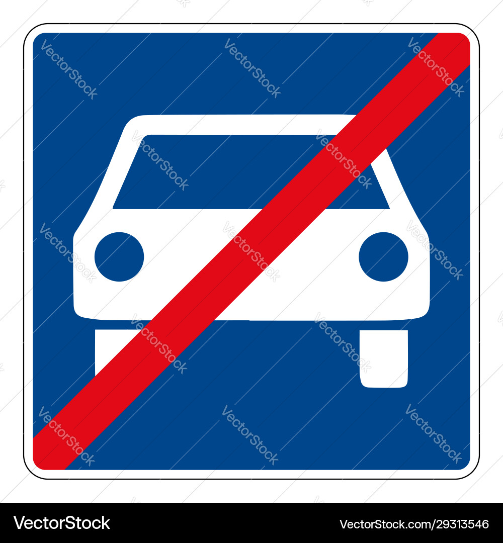 331a 2 Ende Autobahn deutsches Straßenschild 331a 2 Ende Autobahn deutsches Straßenschild vektorbild