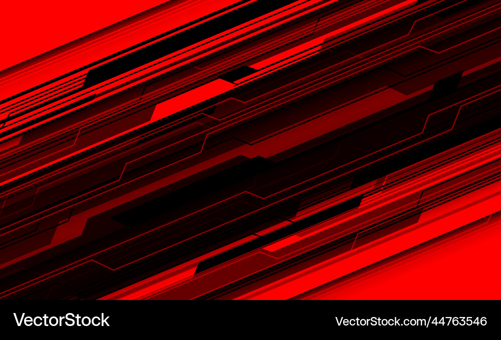 Abstract black line circuit cyber geometric slash Vector Image