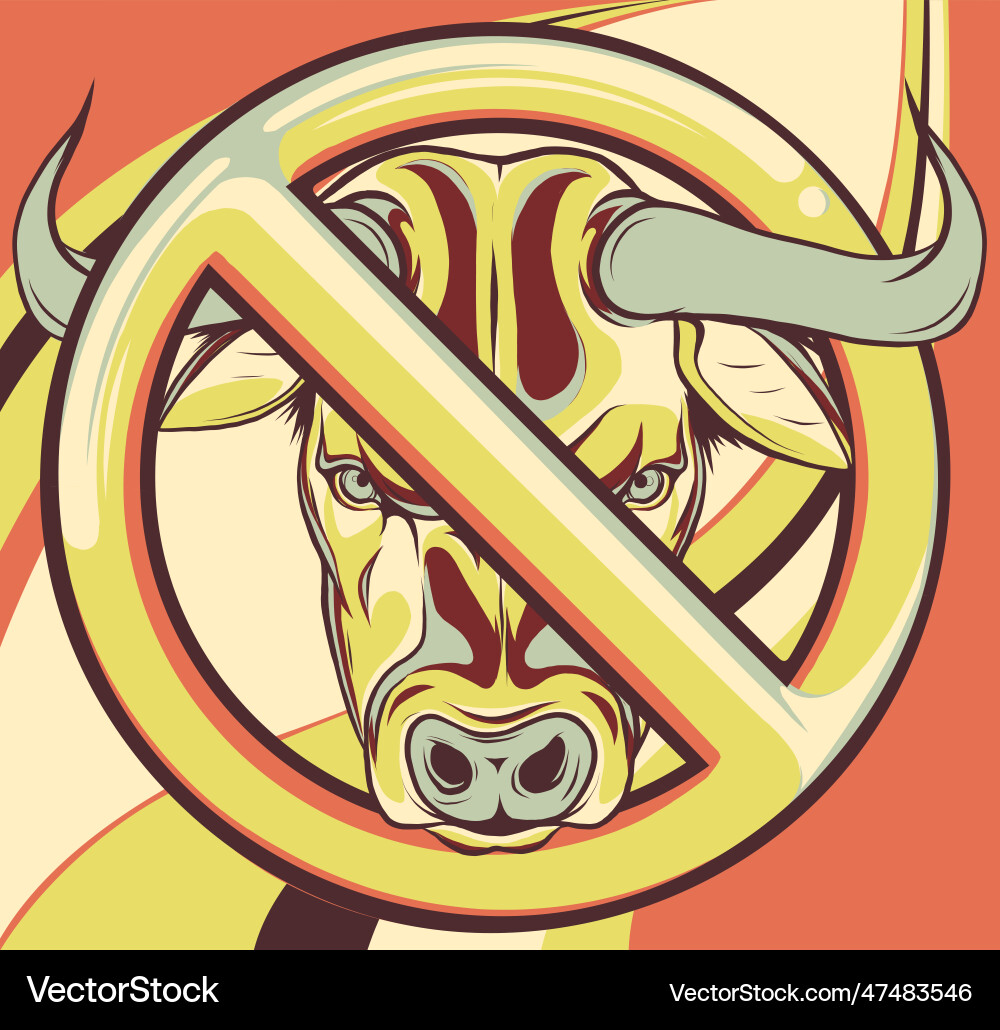 Bull Kopf Maskottchen Büffel Logo Bull Kopf Maskottchen Büffel Logo vektorbild