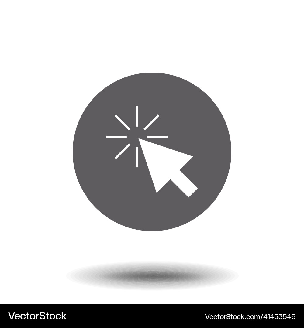 Cursor click icon symbol Cursor click icon symbol vector image