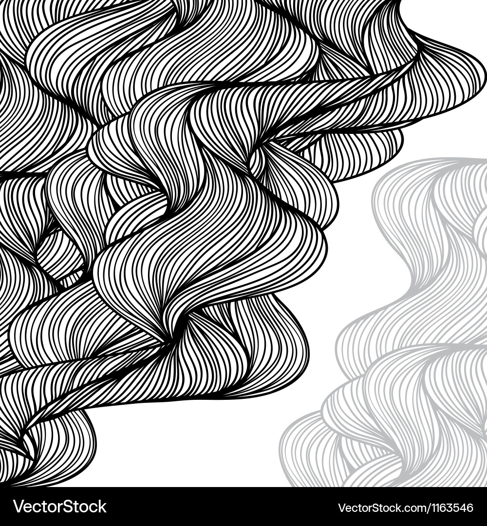 Flowing Wave Pattern vector image