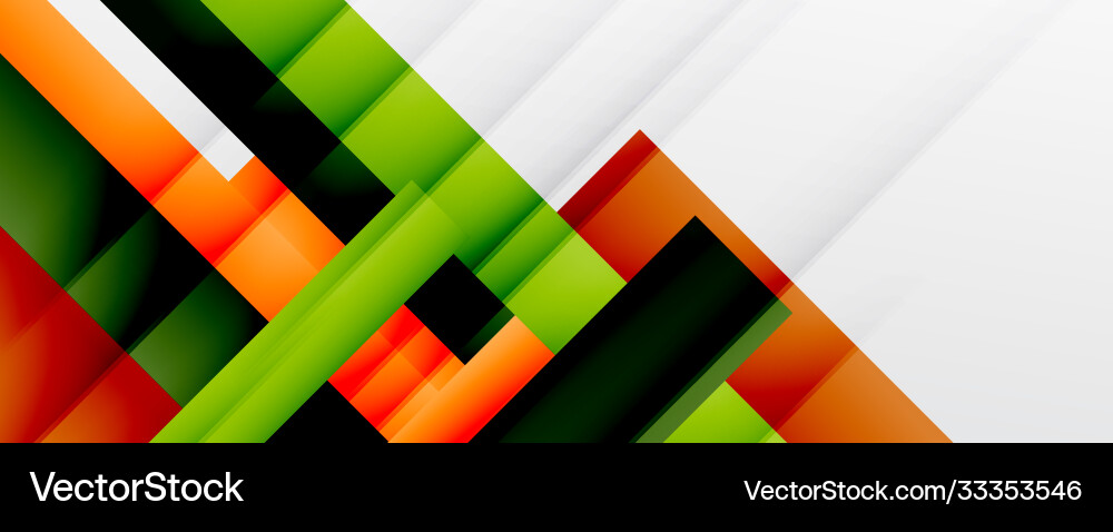 Geometric abstract backgrounds with shadow lines Vector Image