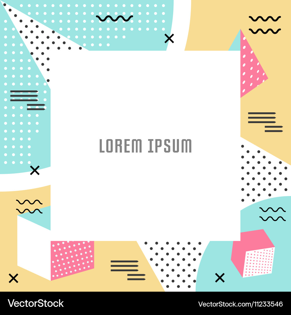 Geometric pattern and background Vector Image