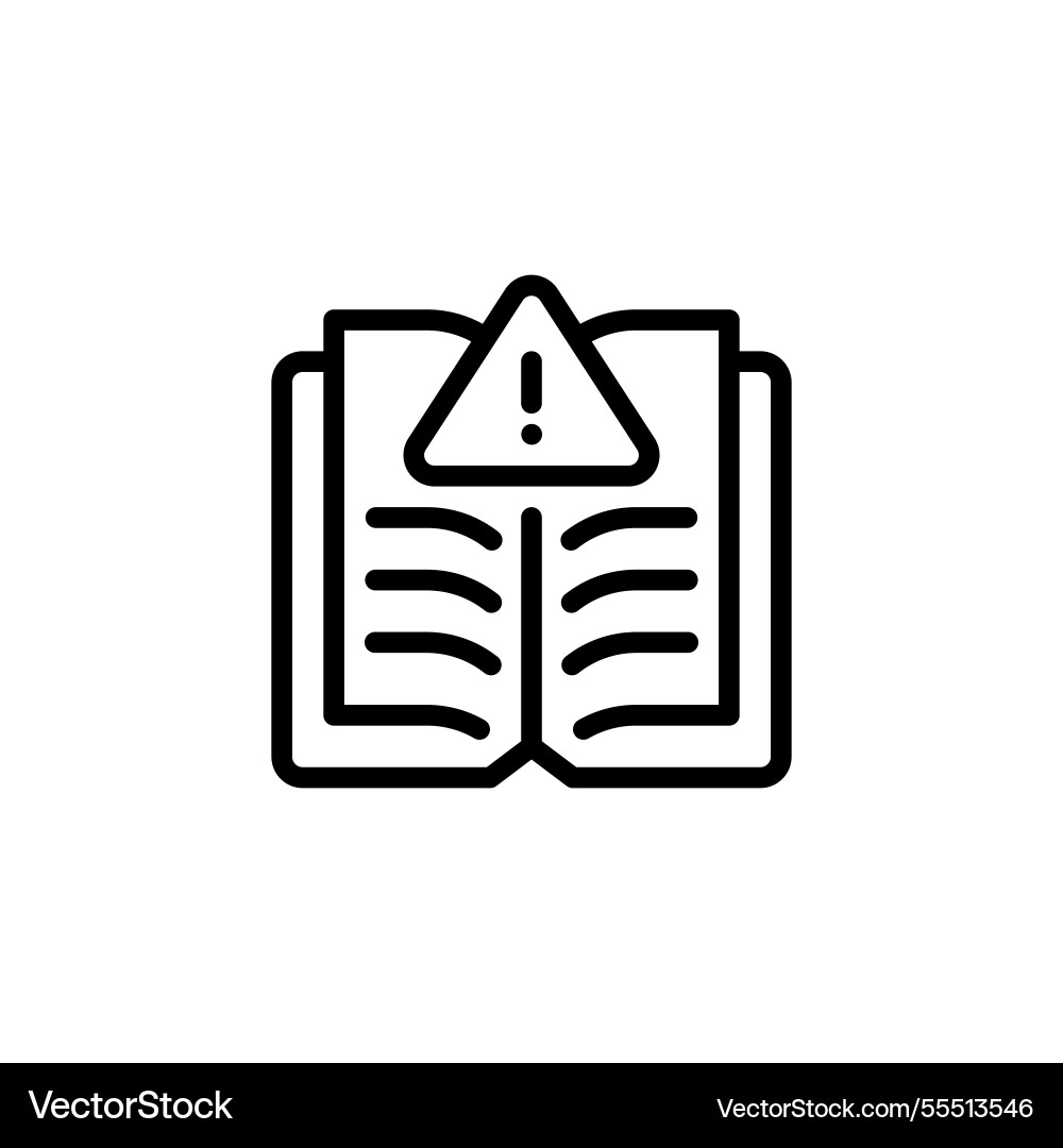 Safety protocol line icon linear style sign Safety protocol line icon linear style sign vector image