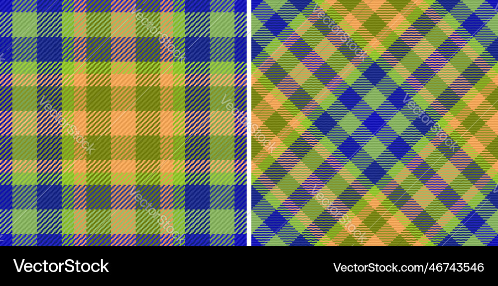Seamless check textile tartan pattern background Vector Image