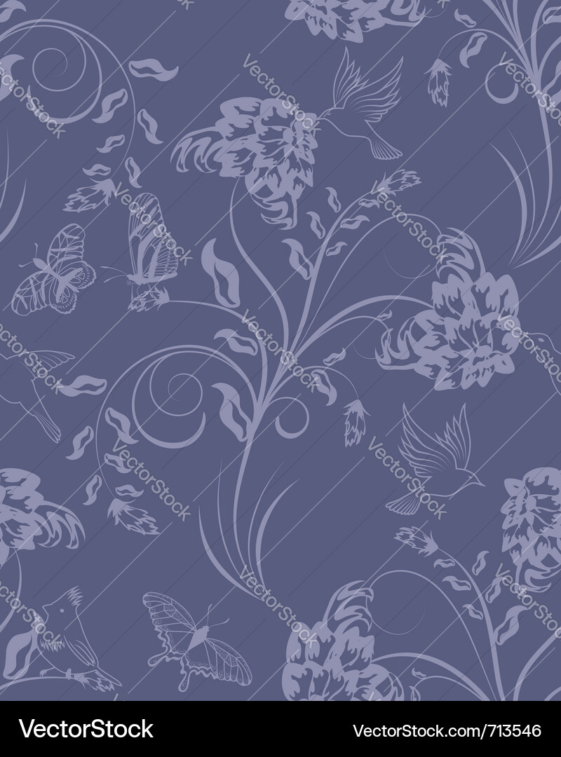 Seamless floral pattern Vector Image