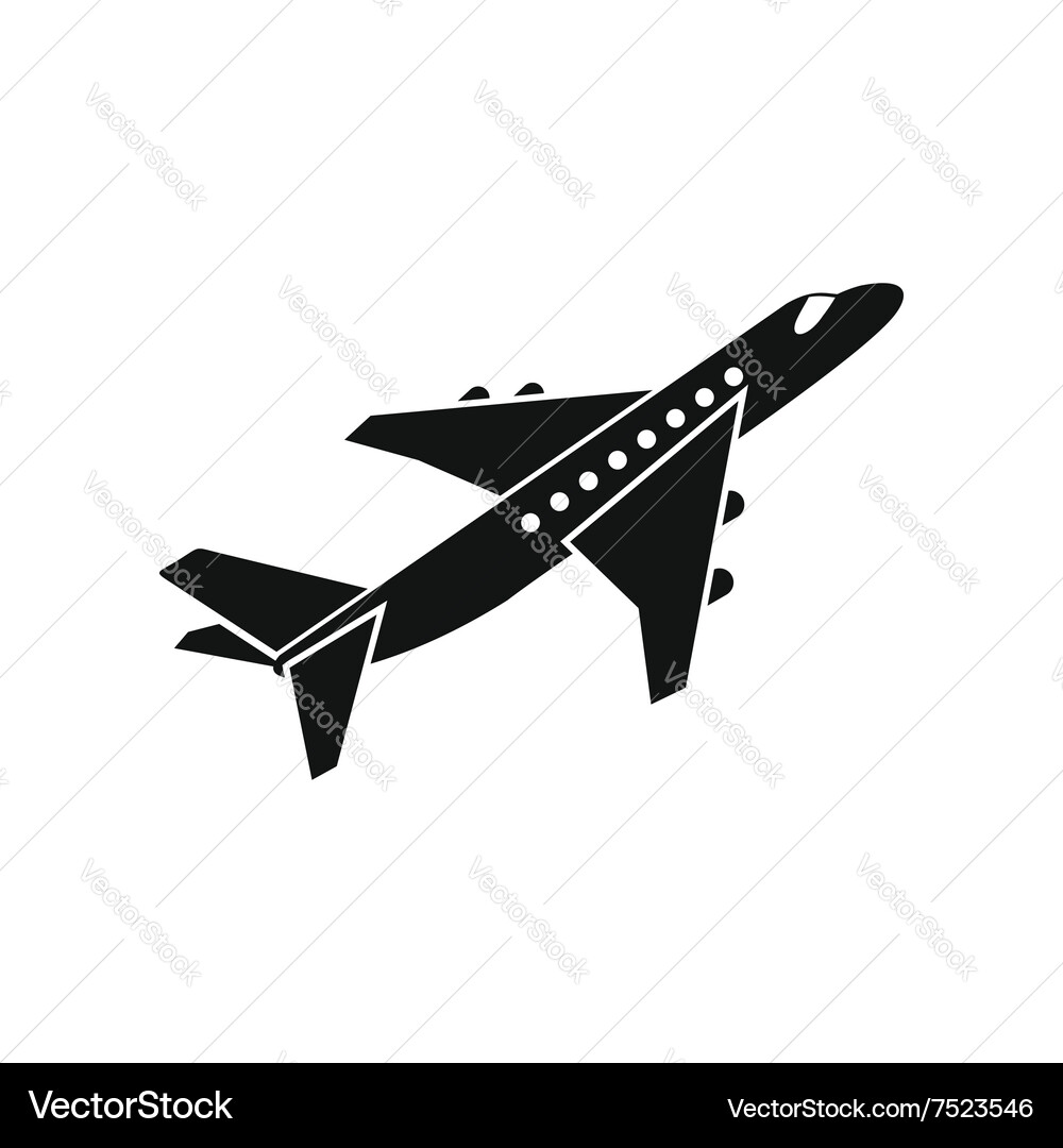 Simple Airplane Icon Vector Image