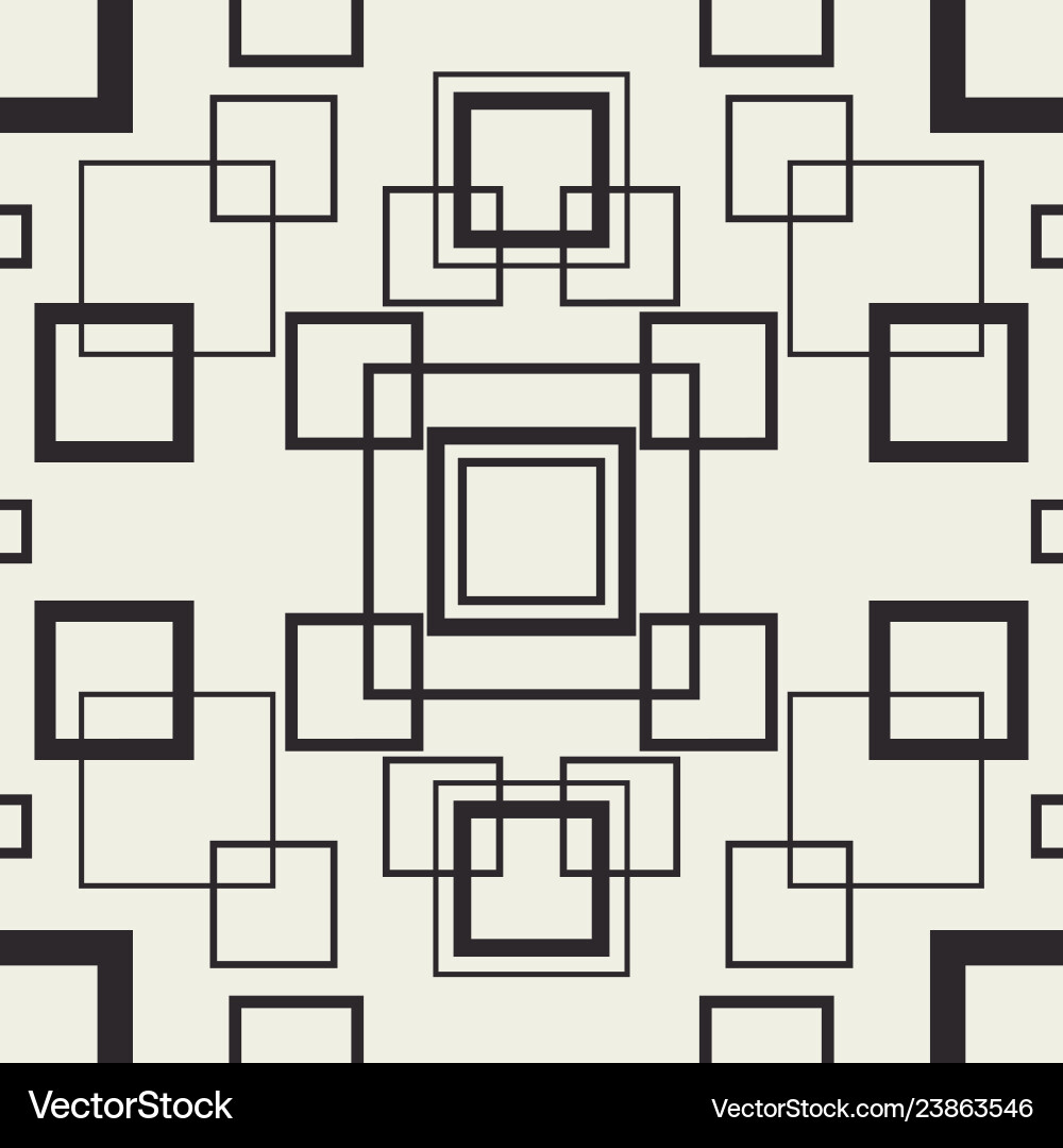 Tangle squares seamless pattern Tangle squares seamless pattern vector image