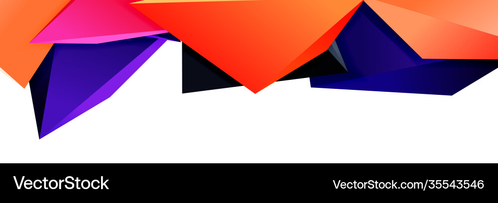 Triangle mosaic abstract background 3d triangular Vector Image