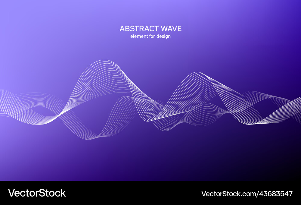 Abstract wave element for design digital Vector Image
