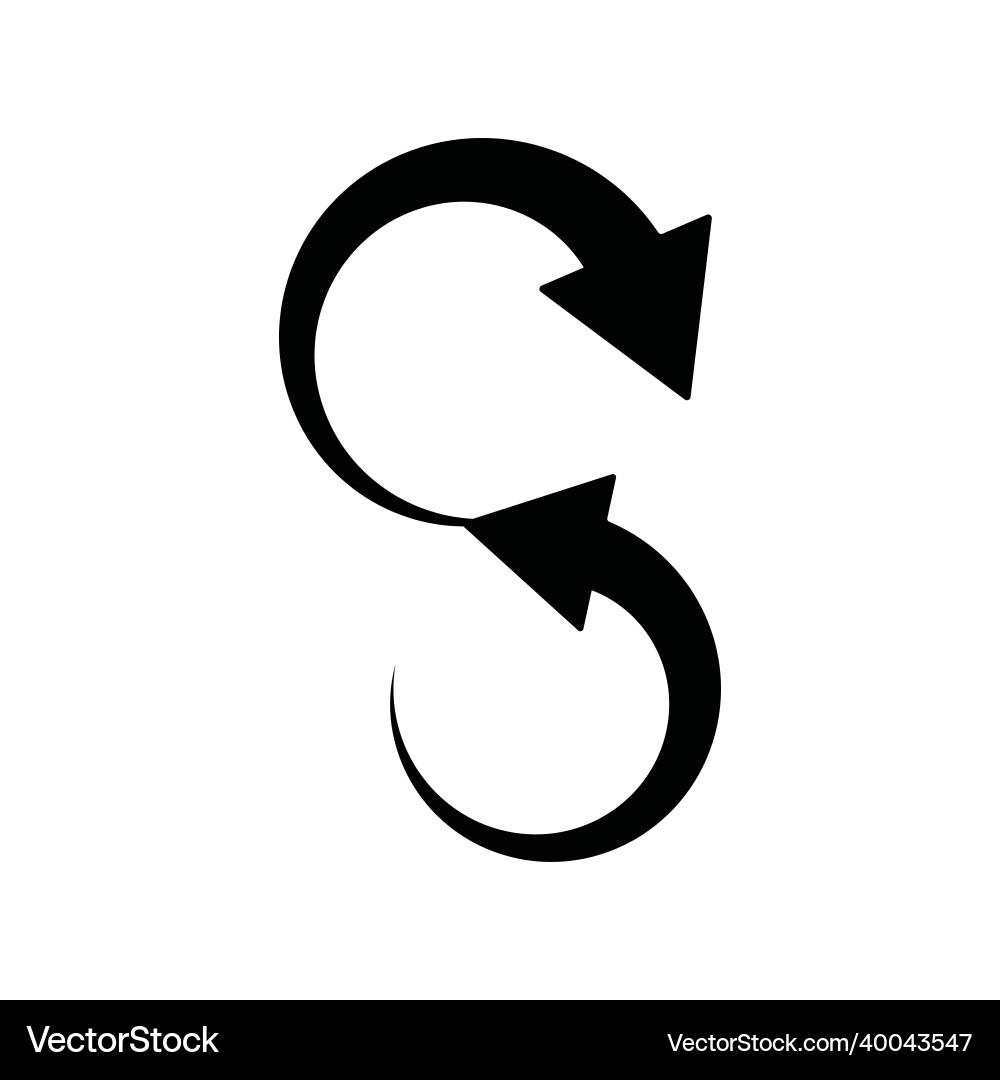 Arrow rotate icon simple pointer icons for ui Arrow rotate icon simple pointer icons for ui vector image