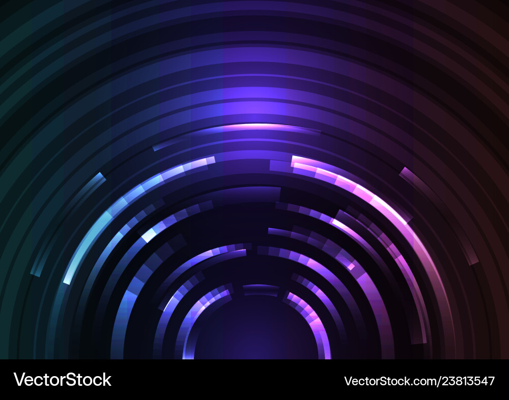 Circle digital abstract layer background Vector Image
