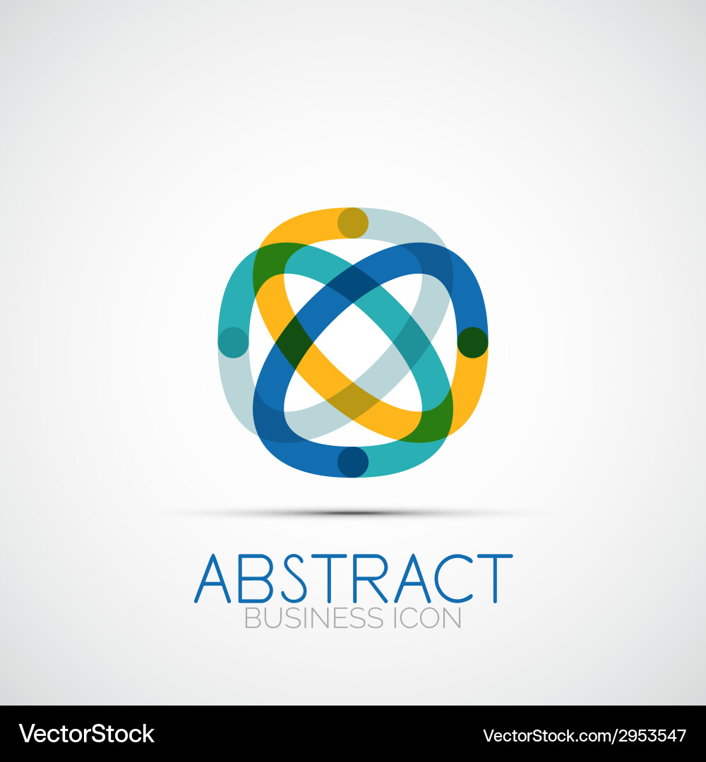 Connected Loop Logo vector image