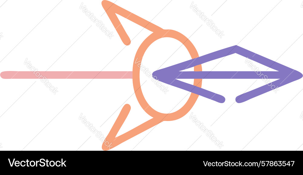 Futuristic dart arrow movement icon design vector image