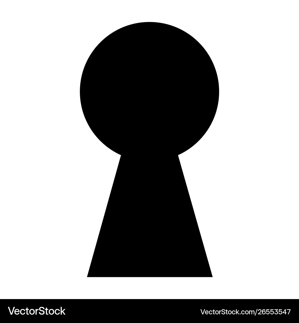 Keyhole icon key hole symbol logo Keyhole icon key hole symbol logo vector image